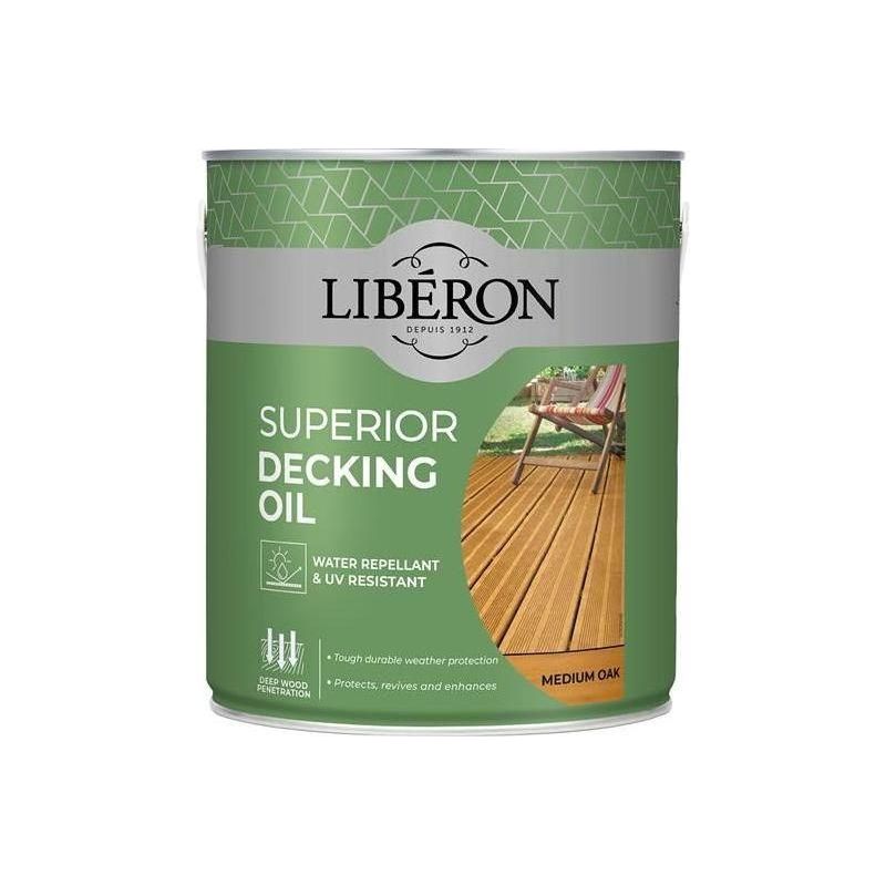 Liberon Superior Decking Oil Medium Oak 2.5 litre Liberon - RockBottom Northampton