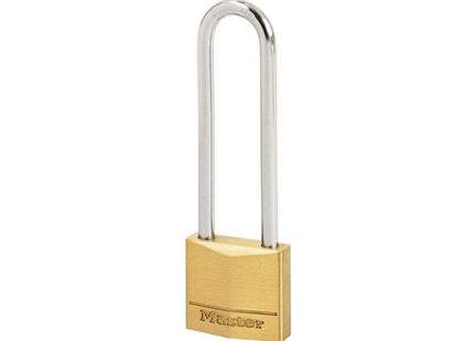 Master Lock Solid Brass 50mm Padlock 5-Pin - 64mm Shackle Master Lock - RockBottom Northampton