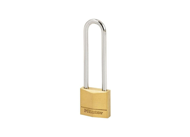 Master Lock Solid Brass 50mm Padlock 5-Pin - 64mm Shackle Master Lock - RockBottom Northampton
