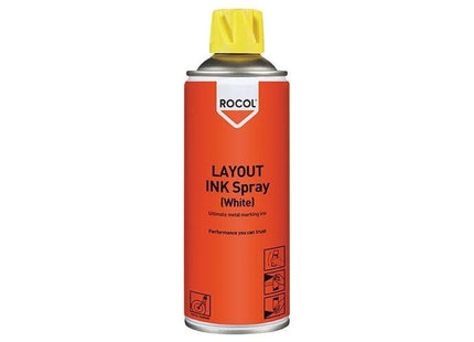 Rocol LAYOUT INK Spray White 400ml ROCOL - RockBottom Nothampton