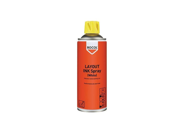 Rocol LAYOUT INK Spray White 400ml ROCOL - RockBottom Nothampton