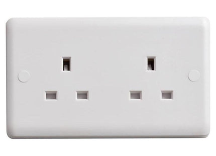 Deta Vimark Unswitched Socket 2-Gang 13A Deta Vimark - RockBottom Northampton
