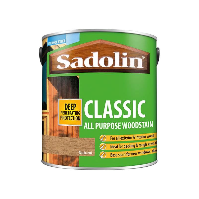 Sadolin Classic Wood Protection Natural 2.5 litre Sadolin - RockBottom Nothampton