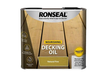 Ronseal Decking Oil Natural Pine 2.5 litre Ronseal - RockBottom Nothampton