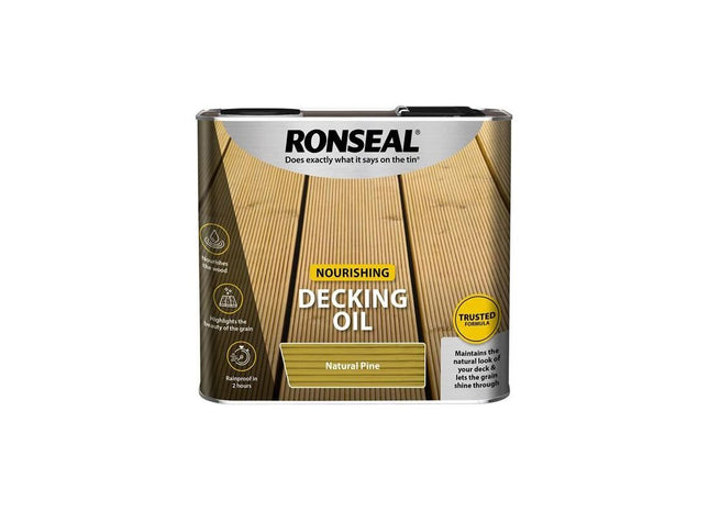 Ronseal Decking Oil Natural Pine 2.5 litre Ronseal - RockBottom Nothampton