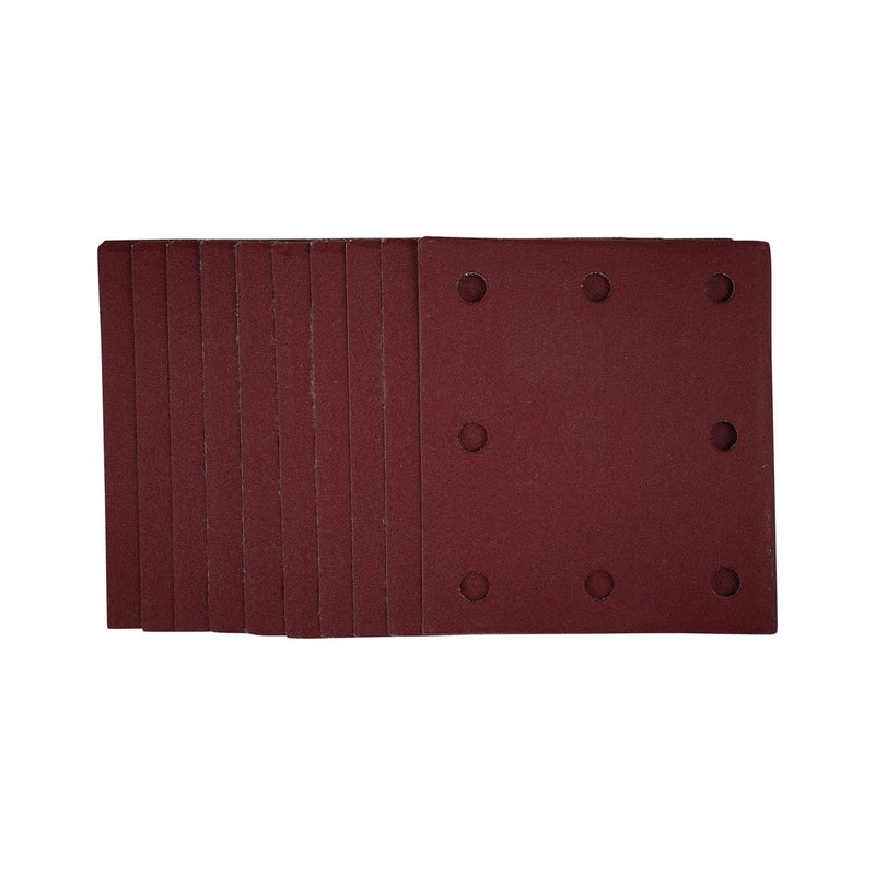 Draper 1/4 Sanding Sheets with Hook and Loop, 115 x 105mm, 240 Grit (Pack of 10) Draper - Town Tools 