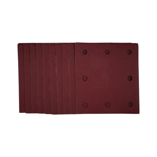 Draper 1/4 Sanding Sheets with Hook and Loop, 115 x 105mm, 240 Grit (Pack of 10) Draper - Town Tools 