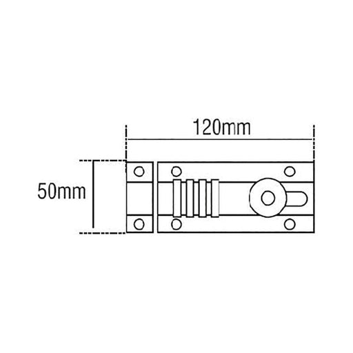 Squire CombiBolt 4 Re-Codable Locking Bolt Chrome 120mm Squire - RockBottom Nothampton