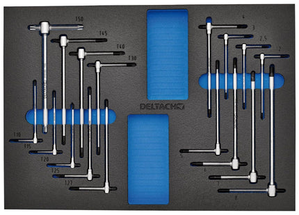 Draper Bunker Torx and Hex T-Key Set in EVA Foam Inlay (17 Piece) Draper - Town Tools