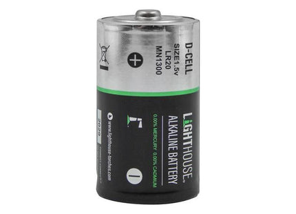 Lighthouse D LR20 Alkaline Batteries 14800 mAh (Pack 2) Lighthouse - RockBottom Northampton