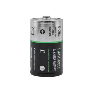 Lighthouse D LR20 Alkaline Batteries 14800 mAh (Pack 2) Lighthouse - RockBottom Northampton