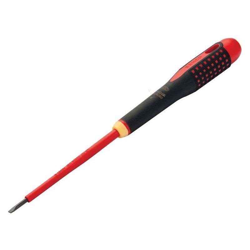 Bahco ERGO™ Slim VDE Insulated Slotted Screwdriver 3.5 x 100mm Bahco - RockBottom Northampton