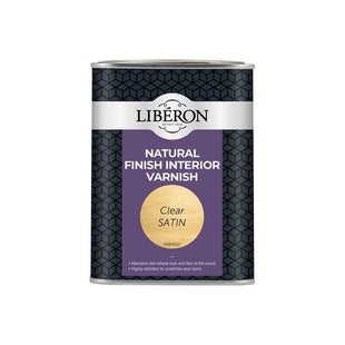 Liberon Natural Finish Interior Varnish Clear Satin 1 litre Liberon - RockBottom Northampton