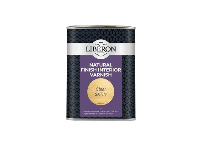 Liberon Natural Finish Interior Varnish Clear Satin 1 litre Liberon - RockBottom Northampton