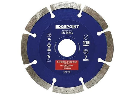 Edgepoint GP7115 General-Purpose Diamond Blade 115mm EdgePoint - RockBottom Northamptin