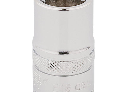 Draper TX-STAR Socket, 1/2" Sq. Dr., E18 34340 Draper - Town Tools 