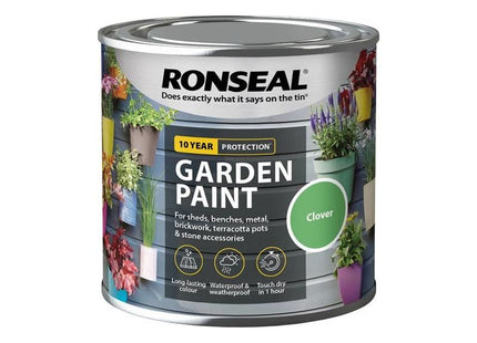 Ronseal Garden Paint Clover 250ml Ronseal - RockBottom Nothampton