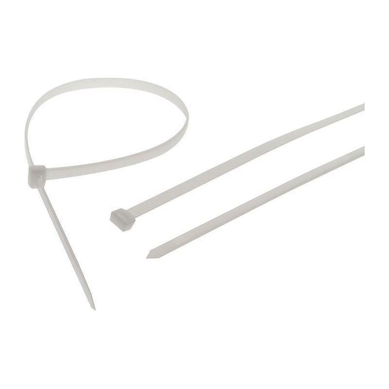 Faithfull Heavy-Duty Cable Ties White 9.0 x 1200mm (Pack 10) Faithfull - RockBottom Northampton