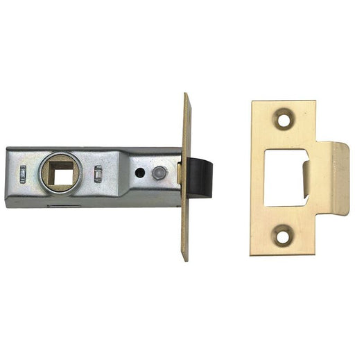 Union Tubular Mortice Latch 2648 Polished Brass 64mm 2.5in Box UNION - RockBottom Northampton