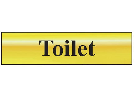 Scan Toilet - Polished Brass Effect 200 x 50mm Scan - RockBottom Nothampton