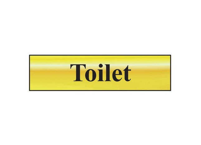 Scan Toilet - Polished Brass Effect 200 x 50mm Scan - RockBottom Nothampton