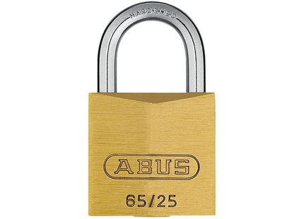 Abus Mechanical 65/25mm Brass Padlock ABUS Mechanical - RockBottom Northampton 