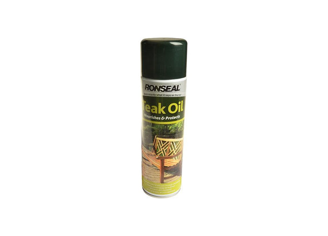 Ronseal Garden Furniture Teak Oil Aerosol 500ml Ronseal - RockBottom Nothampton