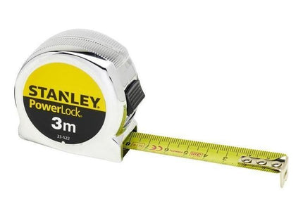 Stanley® Hand Tools PowerLock® Classic Pocket Tape 3m (Width 19mm) (Metric only) STANLEY® Hand Tools - RockBottom Nothampton
