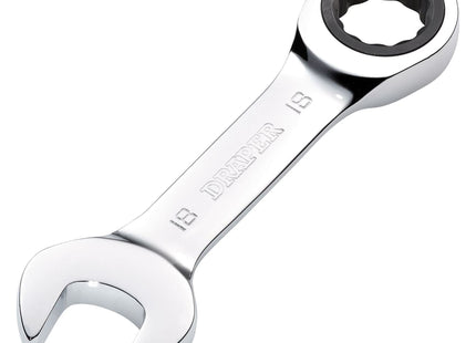 Draper Draper HI-TORQ Metric Stubby Ratchet Combination Spanner, 18mm Draper - Town Tools