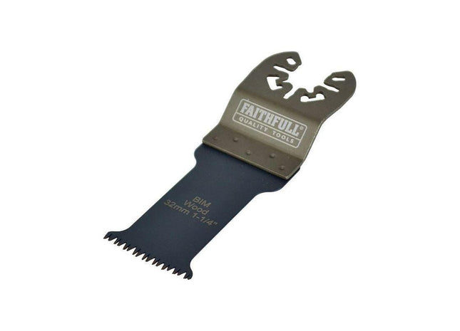 Faithfull Premium Arc Cut Hardwood Bi-Metal Blade 32mm Faithfull - RockBottom Northampton