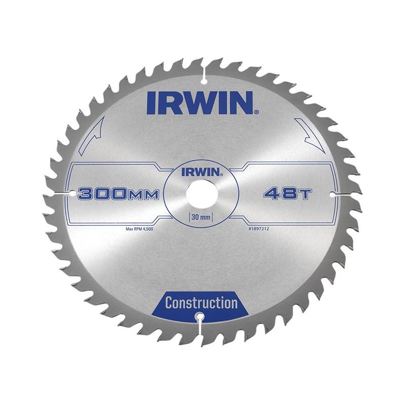 Irwin® General Purpose Table & Mitre Saw Blade 300 x 30mm x 48T ATB IRWIN® - RockBottom Northampton