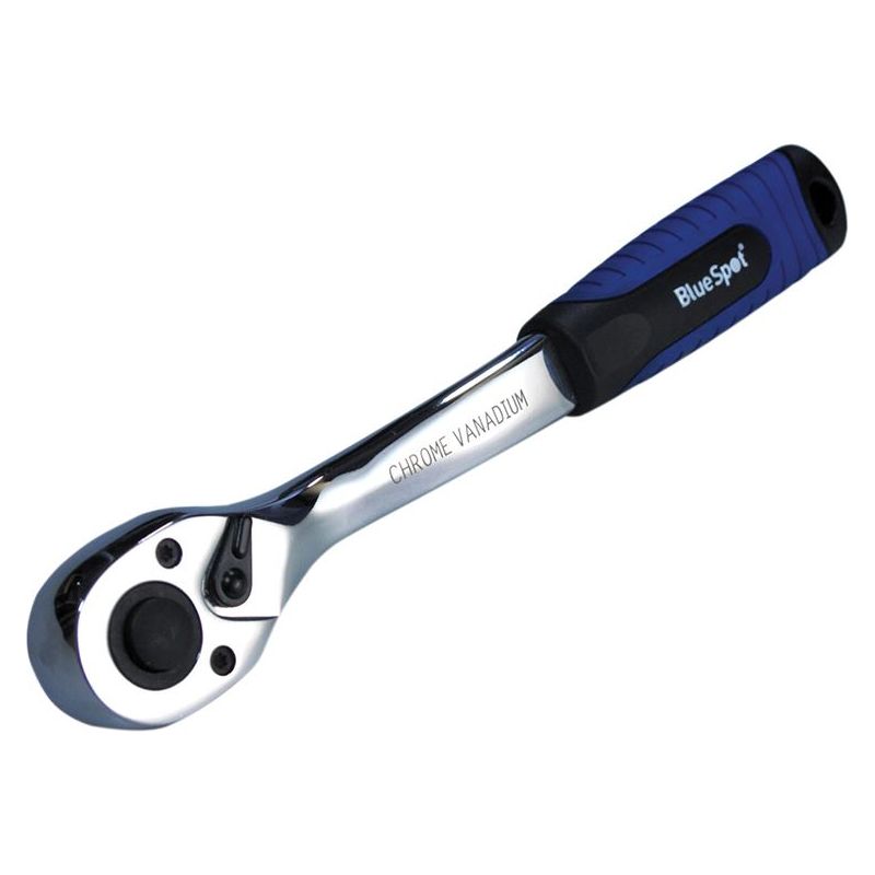Bluespot Tools Soft Grip Ratchet 72 Teeth 1/4in Drive BlueSpot Tools - RockBottom Northampton