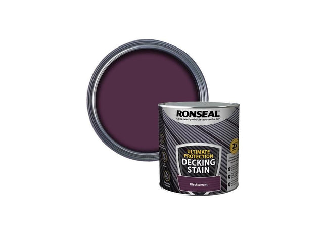 Ronseal Ultimate Protection Decking Stain Blackcurrant 2.5 litre Ronseal - RockBottom Nothampton