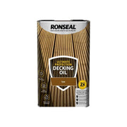 Ronseal Ultimate Protection Decking Oil Teak 5 litre Ronseal - RockBottom Nothampton
