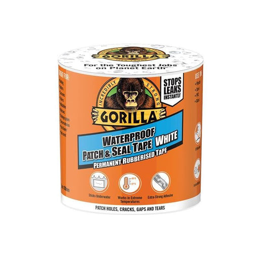 Gorilla Glue Gorilla® Waterproof Patch & Seal Tape 100mm x 3m White Gorilla Glue - RockBottom Northampton