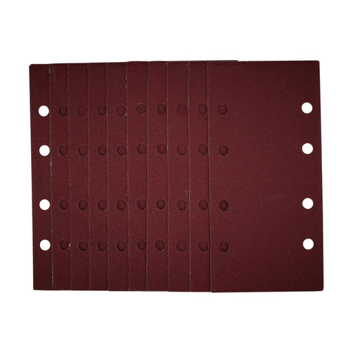 Draper 1/3 Sanding Sheets with Hook and Loop, 93 x 190mm, 120 Grit (Pack of 10) Draper - Town Tools 