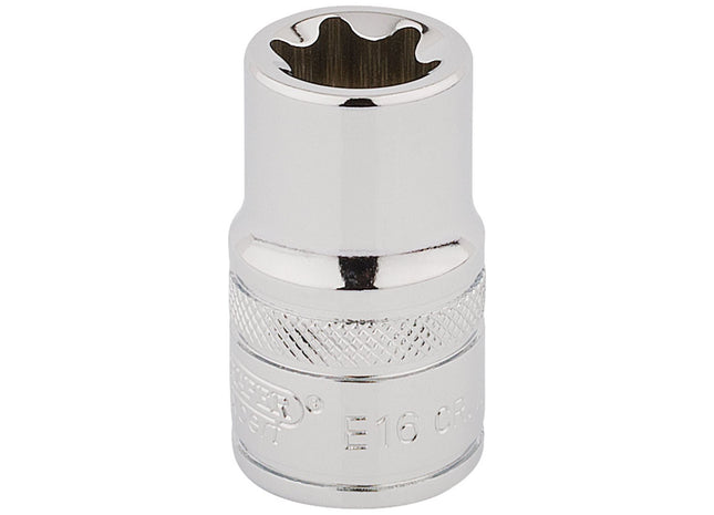 Draper TX-STAR Socket, 1/2" Sq. Dr., E16 34327 Draper - Town Tools 