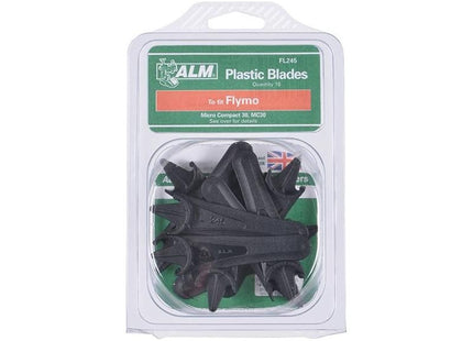 Alm Manufacturing FL245 Plastic Blades Half Moon Mounting to Suit Flymo ALM Manufacturing - RockBottom Northampton 