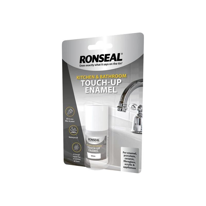 Ronseal Kitchen & Bathroom Touch-Up Enamel 10ml Ronseal - RockBottom Nothampton