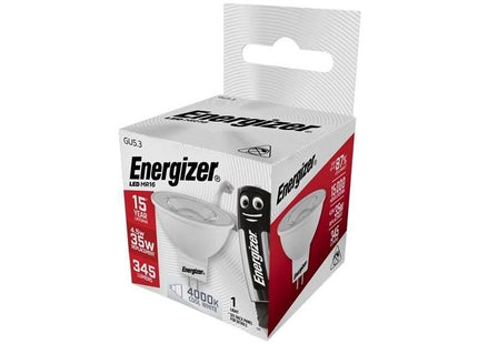 Energizer® LED GU5.3 (MR16) 36° Non-Dimmable Bulb, Cool White 345 lm 4.5W Energizer® - RockBottom Northamptin