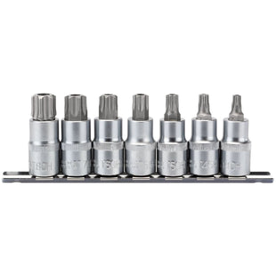 Draper TX-STAR Security Socket Bit Set, 1/2" Sq. Dr., 55mm (7 Piece) Draper - Town Tools 
