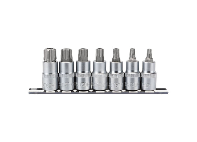 Draper TX-STAR Security Socket Bit Set, 1/2" Sq. Dr., 55mm (7 Piece) Draper - Town Tools 