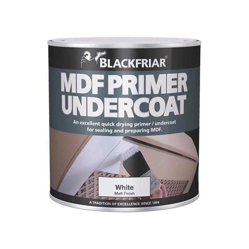 Blackfriar Quick Drying MDF Acrylic Primer Undercoat 1 litre Blackfriar - RockBottom Northampton