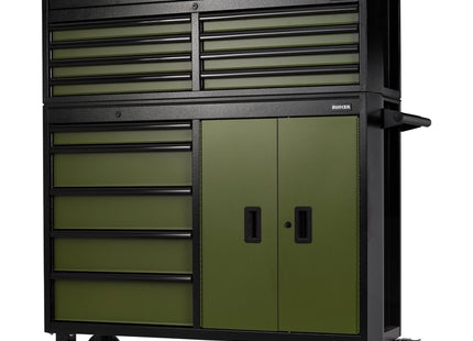 Draper Bunker 13 Drawer Combined Roller Cabinet and Tool Chest, 52", Green Draper - Town Tools