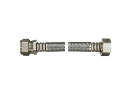 FLTC WRAS approved flexible tap connector 15mm x 3/4" x 300mm long