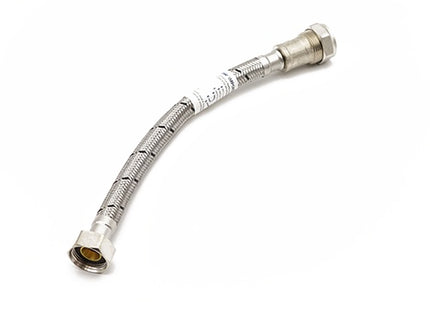 FLTC WRAS approved flexi tap connector with iso valve 22mm x 3/4" x 300mm long