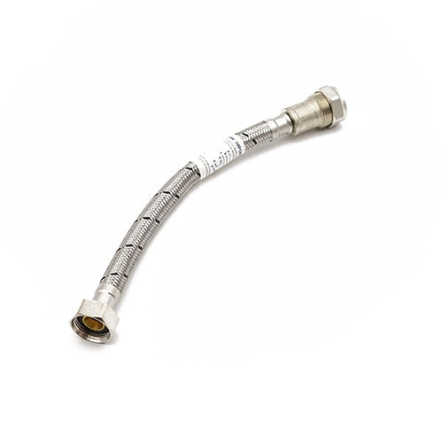 FLTC WRAS approved flexi tap connector with iso valve 22mm x 3/4" x 300mm long
