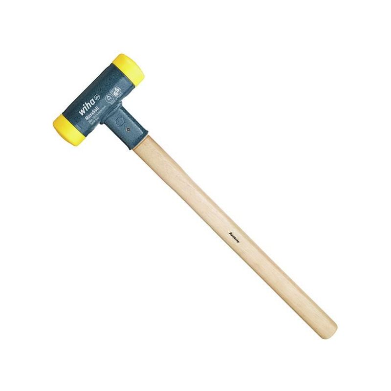 Wiha Soft-Face Dead-Blow Hammer Hickory Handle 1710g Wiha - RockBottom Northampton
