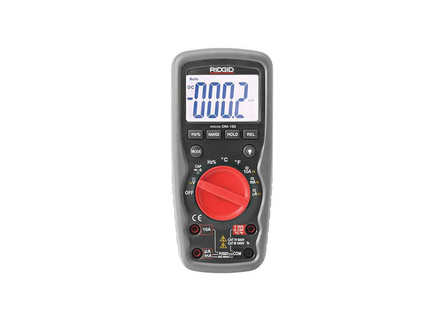 Ridgid DM-100 Micro Digital Multimeter 37423 RIDGID - RockBottom Nothampton