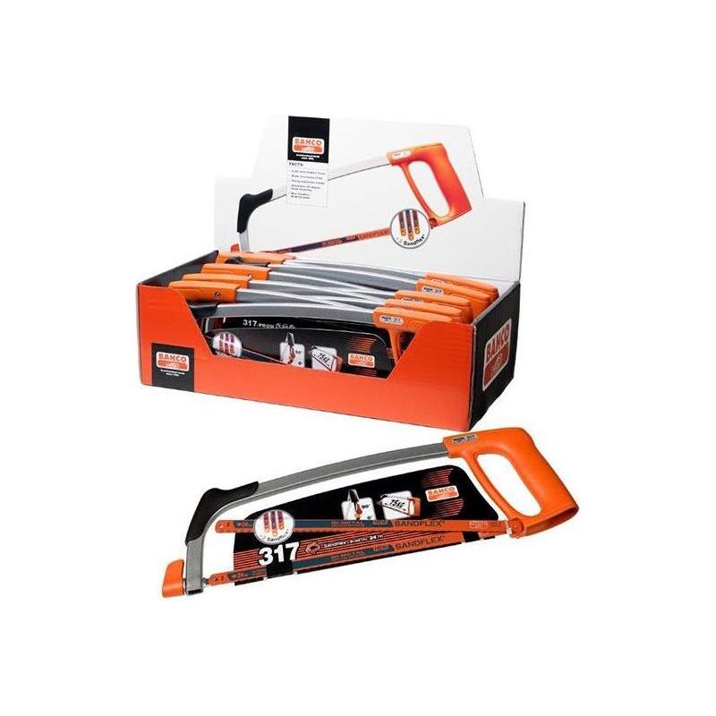 Bahco 317-10P-DISP-PROM Hacksaw Frame & Blade Display of 10 Bahco - RockBottom Northampton